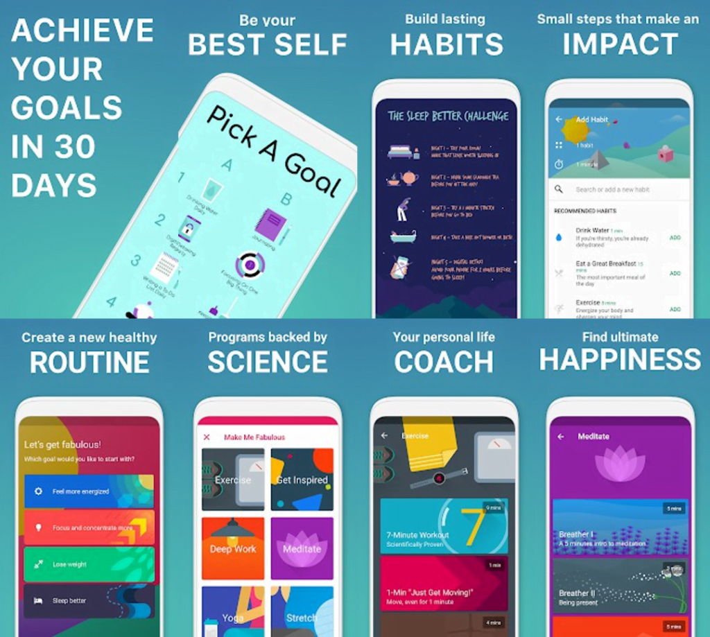 Fabulous: Self Care App for Healthy Habits