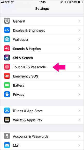 Touch ID & Passcode