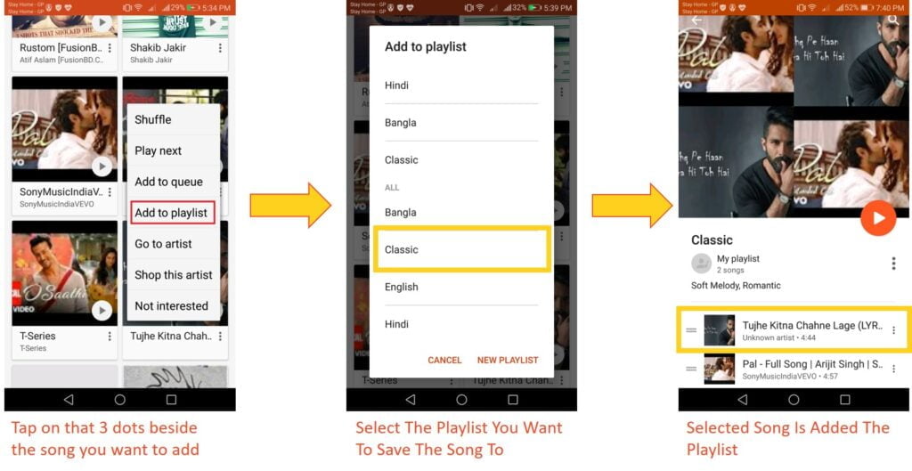 Adding More Song On The Google Play Music Playlist